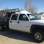contractor for eavestroughing gets a new truck
