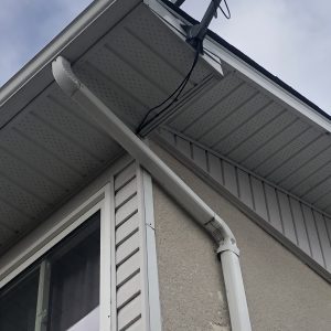 soffit and gutter downspout unique fix